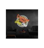 Jazz Club Yazılı ve Şekilli Neon Tabela