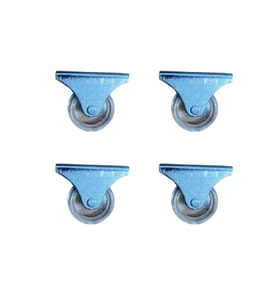 Furç Sabit Teker - 32MM - Şeffaf HKS236 - 4 Adet