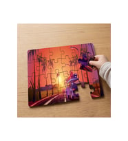 Karavanla Yolculuk Tasarımlı 24 Parça Ahşap Çocuk Puzzle MPK1152