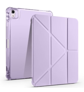 Lexroo iPad Air 11 2025 M3 Kılıf Tri Folding Kalem Bölmeli Standlı Kılıf - Lila