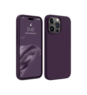 Apple İphone 15 Pro Max Kılıf First Silikon - Mürdüm