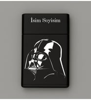 Darth Vader Desenli Metal Tabaka – Kişiye Özel İsimli Hediyelik M45