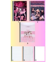 BlackpinkA4 defter 3 adet çizgili + kareli + çizgisiz büyük boy 21*29 cm süper set