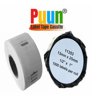 PUUN®Dymo Lw 11353 Muadil Çok Amaçlı Etıket 1000 Etiket/paket 12MM x 24MM (Çok Renkli)