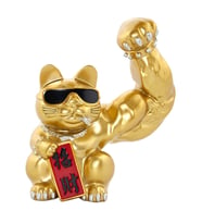 Japon Maneki Neko Şanslı Kedi Figürü Reçine No.2 23x20cm
