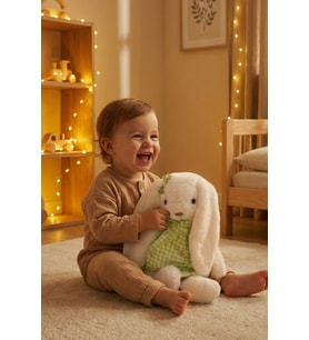 Yumuşacık Sevimli Tavşan Büyük Boy Peluş Oyuncak 45 Cm