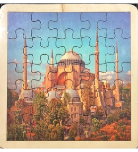 MUKADDES YERLER AYASOFYA AHŞAP PUZZLE 33X33 CM