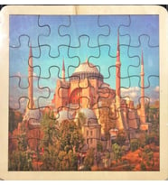 MUKADDES YERLER AYASOFYA AHŞAP PUZZLE 33X33 CM
