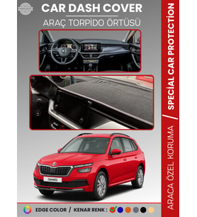 SKODA KAMIQ (2019-2024) Torpido Örtüsü Ön Göğüs Halı Torpido Koruma Birebir Uyum Kaymaz UV Koruma
