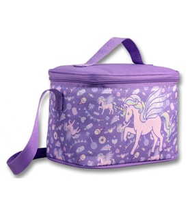 Ümit Çanta Kız Çocuk Beslenme Çantası (Thermo Isı Yalıtımlı) - Unicorn Pegasus - Lila -  5028 (Çok Renkli)