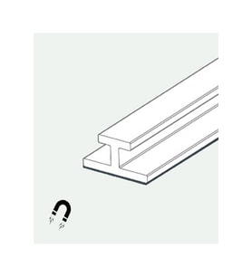 Ayraç - İtici Sabitleme Rayı Mıknatıslı 100 cm (Pakette 10 Adet)