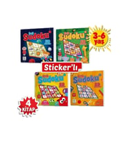 Stickerli Sudoku Serisi (3-6 Yaş) - Dikkat Geliştiren Bulmacalar
