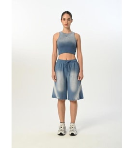 Kız Çocuk Pamuklu Sıfır Kol Crop Bluz