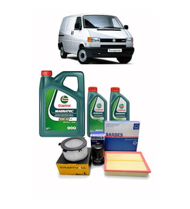 1990-2003 VW T4 YAĞ BAKIM SETİ 6L MGNTEC YAĞ + HAVA POLEN YAĞ FİLTRESİ 1.KALİTE 2.4 D 2.5 TDİ UYUMLU