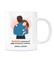 Babam Kişiye Özel İsimli Kupa Bardak - Özlemek mi