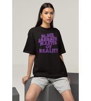 Black Sabbath Master Of Reality Yazılı Unisex Oversize Müzik Grubu Tişört