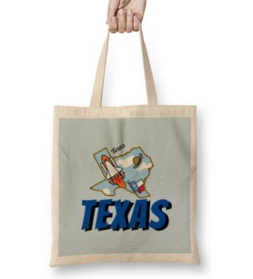Texas vintage Retro Rainbow Style Bez Çanta Uzun Saplı