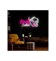 Beauty Salon Yazılı ve Şekilli Neon Tabela