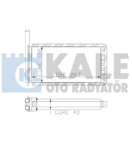 KALORIFER ESCORT CL CLX ALUMINYUM BORULU 2 SIRA ALPL KALE 0285852AL OEM -96AT18476AA
