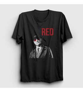 Presmono Unisex Siyah Red The Blacklist T-Shirt 183760tt
