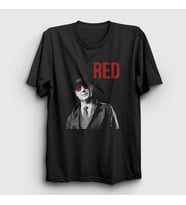 Presmono Unisex Siyah Red The Blacklist T-Shirt 183760tt