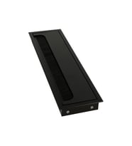 Mat Siyah Masa Kablo Kanal Kapağı, Fırçalı Lüks 80*276 Mm