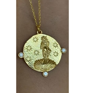 Venüs Kolye 925 Ayar Gümüş (Gold)
