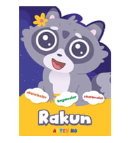 Şekilli Hayvanlar Serisi / Rakun Aktivite Boyama Çıkartma Kitabı