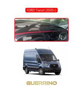 FORD Transit 2020+TORPİDO KORUMA HALISI KIRMIZI KENAR