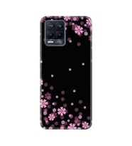 8 Pro Kılıf Desenli Silikon Resimli Black Flowers St-1391