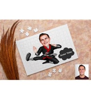 Kareteci Karikatürlü Kişiye Özel Puzzle