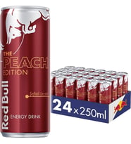 Red Bull Enerji Içeceği, Şeftali, 250 ml (24'lü Paket, 24 x 250 Ml)