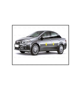Fiat Linea Sd Krom Yan Kapı Çıtası Ve Kapı Kolu Seti 2007+
