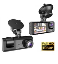 DV300 Araç İçi 3 Kameralı Güvenlik Kamerası Traffic Recorder Araç İçi Seyir Ve Arka Kamera