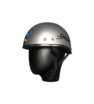 Motosiklet ve Bisiklet Kaskı Abs Materıal Yarım Chopper Model Kask Vespa Scooter Grey