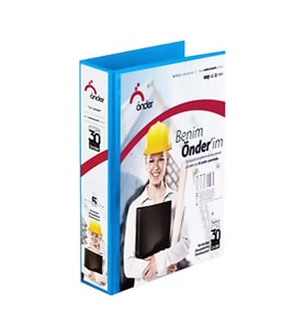 ÖNDER 2015-1 4 HALKALI D MEKANİZMALI KLASÖR A4 50mm MAVİ
