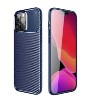iPhone 14 Pro Kılıf Auto Focus Karbon Kapak - Lacivert