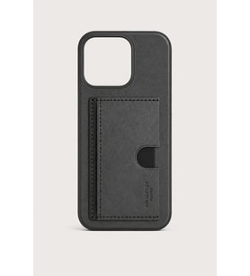iPhone 16 Pro Max Kartlıklı Standlı Lüx Kılıf Siyah