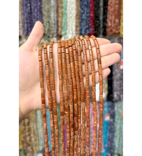 Yıldız Taşı Silindir Kesim 5x8mm Doğal Taş Dizi