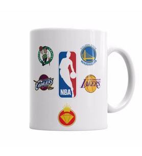 Nba Da King Basketboll Boston Golden Cavalıers Lakers Kupa Bardak Porselen