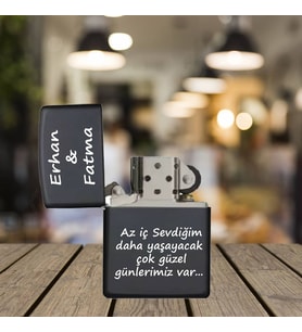 İsimli ve Yazılı  Zippo Çakmak
