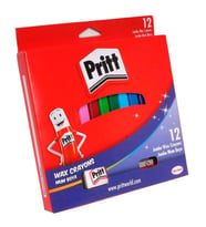 Pritt Jumbo Üçgen Silinebilir Pastel Boya 12 Renk 