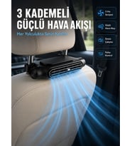 Taşınabilir Araç Koltuk Fanı Sessiz Çalışan USB Şarjlı Boyun Soğutucu