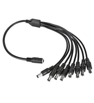 Nif Bilişim 8'li DC Power Jack Çoklayıcı Kablo (1 Dişi Uç/ 8 Erkek Uç )
