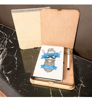 Dünyanın En İyi Saç Dehası Ahşap Kutulu Defter Kalem Set