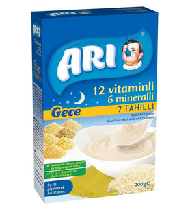 Arı Mama 12 Vitaminli 6 Mineralli 7 Tahıllı Sütlü Pirinç Unu 200 gr - Standart