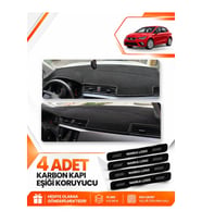 SEAT IBIZA (2017-2021) Uyumlu Ön Torpido Koruma Kılıfı Halısı - Siyah