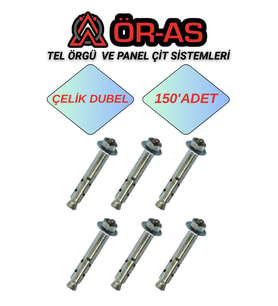 Çelik Dubel - 150 - Adet (Gri)