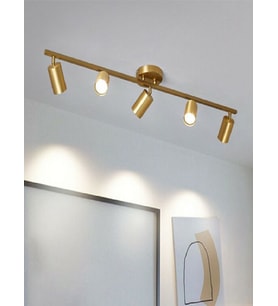 Rsylight Metal Modern 5 Li Eskitme Kaplama Led Spot Avize Günışığı Ampullü