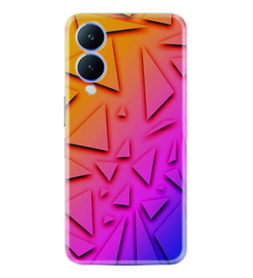 Vivo Y17S Kılıf Silikon Desen Özel Seri Üçgenler 1635